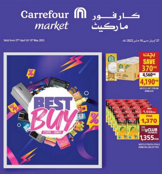 Carrefour Bust Buy Leaflet! Discounted prices list, valid till 10th May